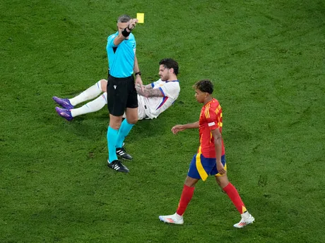 Lamine Yamal v zápase Španielsko - Francúzsko v semifinále EURO 2024.