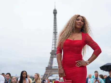 Serena Williams počas otváracieho ceremoniálu na OH v Paríži 2024. 