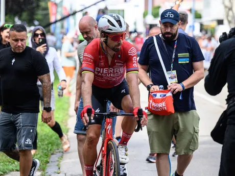 Peter Sagan so svojim mediálnym manažérom Gabriele Uboldim. 