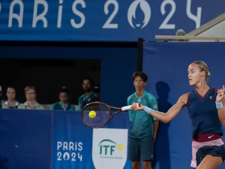 Anna Karolína Schmiedlová v semifinále OH 2024 v Paríži