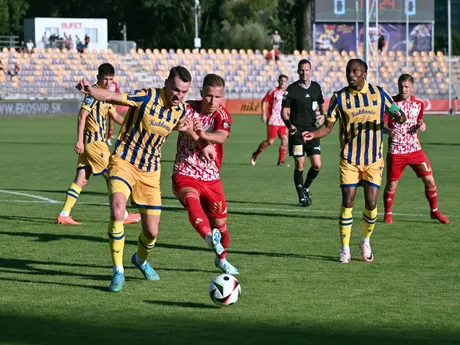 Momentka zo zápasu MFK Dukla Banská Bystrica - DAC Dunajská Streda v 3. kole Niké ligy.