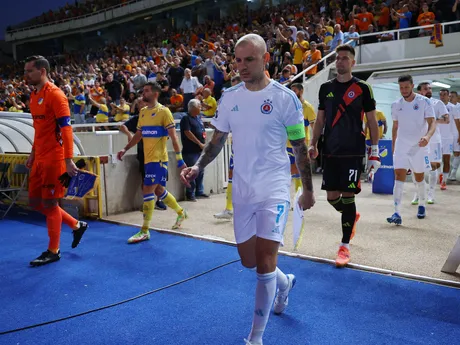 Na snímke kapitán ŠK Slovan Bratislava Vladimír Weiss ml. pred odvetným zápasom 3. predkola Ligy majstrov APOEL Nikózia - ŠK Slovan Bratislava.