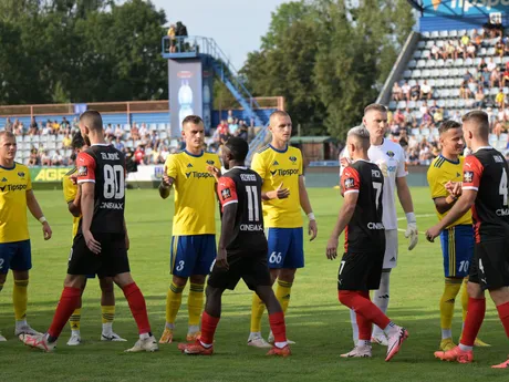 Futbalisti pred zápasom MFK Zemplín Michalovce - FC Spartak Trnava.