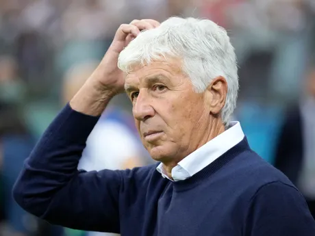 Tréner Atalanty Gian Piero Gasperini v zápase Superpohára UEFA Real Madrid - Atalanta Bergamo.