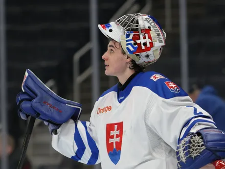 Momentky zo zápasu Slovensko - Švédsko na turnaji Hlinka Gretzky Cup 2024