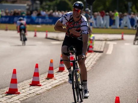 Zdeno Chára na pretekoch Ironman vo švédskom Kalmare.