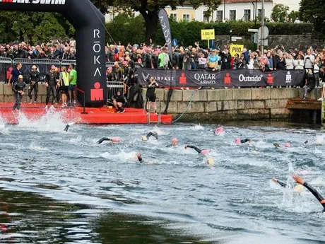 Zdeno Chára na pretekoch Ironman vo švédskom Kalmare.