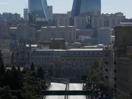 Okruh v Baku počas Veľkej ceny Azerbajdžanu.