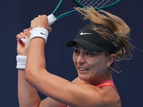 Paula Badosová v zápase 3. kola na turnaji WTA Peking