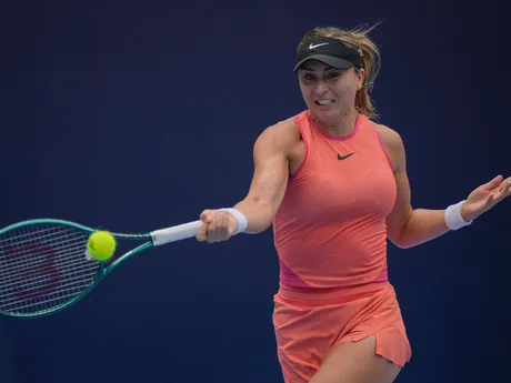 Paula Badosová v zápase 3. kola turnaja WTA Peking