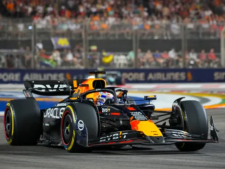 Max Verstappen počas Veľkej ceny Singapuru. 