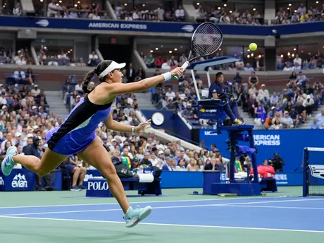 Americká tenistka Jessica Pegulová vo finále US Open 2024.