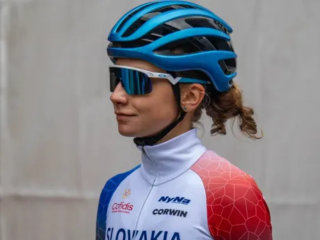 Viktória Chladoňová na ME v cestnej cyklistike 2024.