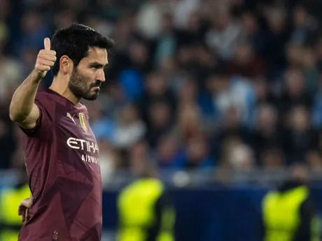 Ilkay Gündogan počas zápasu Slovan Bratislava - Manchester City v 2. kole ligovej fázy Ligy majstrov.