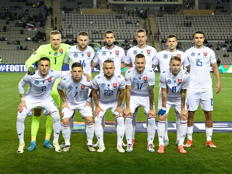 Slovenskí futbalisti pred zápasom Azerbajdžan - Slovensko v skupine 1 C-divízie Ligy národov.