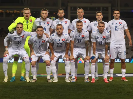 Slovenskí futbalisti pred zápasom Azerbajdžan - Slovensko v skupine 1 C-divízie Ligy národov.