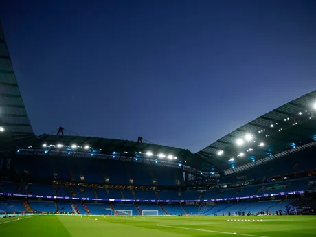 Štadión Etihad Stadium pred zápasom Manchester City - Sparta Praha.