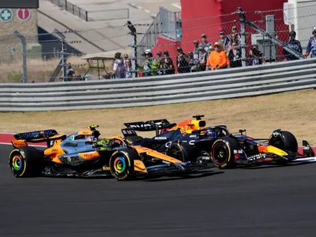 Lando Norris a Max Verstappen.