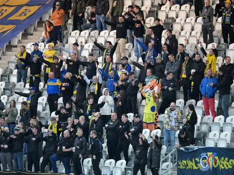 Fanklub Košíc počas zápasu 10. kola futbalovej Niké ligy FC Košice - MFK Ružomberok.