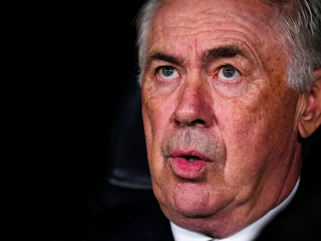 Tréner Realu Carlo Ancelotti v zápase 3. kola ligovej fázy Ligy majstrov Real Madrid - Borussia Dortmund.