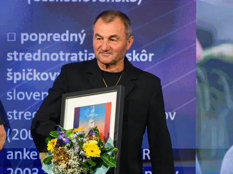 Na snímke Pavel Slouka uvedený do Siene slávy slovenskej atletiky 2024 počas vyhlásenia ankety Atlét roka 2024.