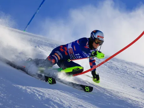 Leona Popovičová počas 1. kola slalomu v rakúskom stredisku Gurgl 2024.