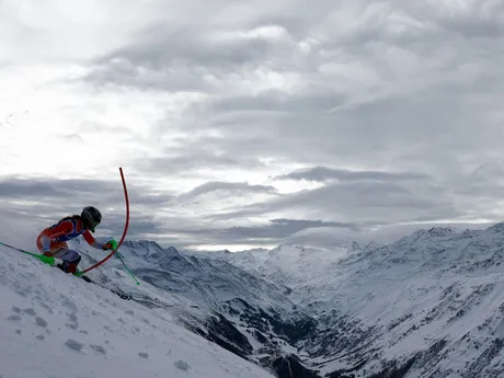 Camille Rastová počas 2. kola slalomu v rakúskom stredisku Gurgl 2024.