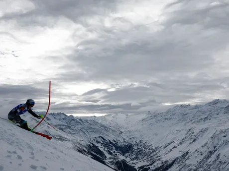 Lara Colturiová počas 2. kola slalomu v rakúskom stredisku Gurgl 2024.