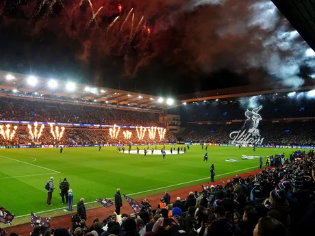 Fotka zo zápasu Aston Villa - Juventus FC v 5. kole ligovej fázy Ligy majstrov.