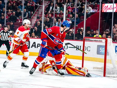 Juraj Slafkovský v zápase Montreal - Calgary