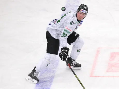 James Ritchie (Nové Zámky) v 22. kole Tipos extraligy HC Nové Zámky - HK Poprad.