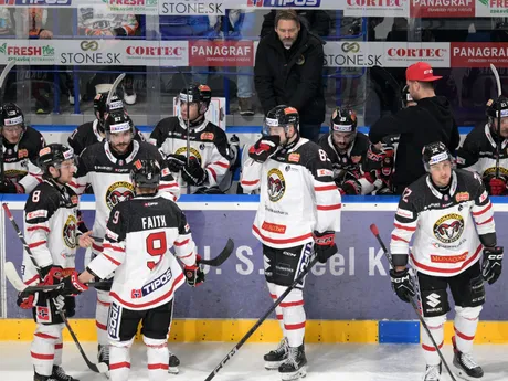 Lavička Banskej Bystrice počas zápasu 24. kola Tipos extraligy HC Košice - HC MONACObet Banská Bystrica.