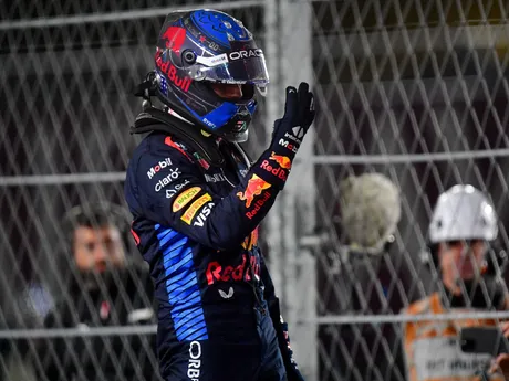 Max Verstappen po tom, čo potvrdil zisk štvrtého titulu za sebou na Veľkej cene Las Vegas 2024.