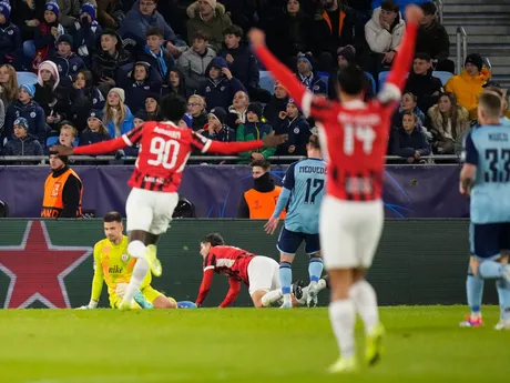 Christian Pulišič sa raduje z gólu v zápase 5. kola ligovej fázy Ligy majstrov Slovan Bratislava - AC Miláno.