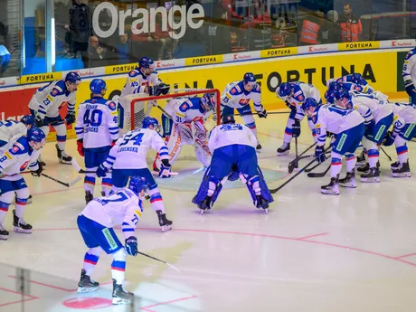 Slovenskí hokejoví reprezentanti pred Vianočným Kaufland Cupom v hokeji Slovensko - Lotyšsko.