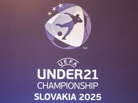 Logo ME vo futbale do 21 rokov 2025 (EURO U21 2025) na Slovensku.