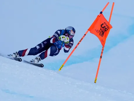 Lindsey Vonnová počas zjazdu v rámci pretekov FIS v Copper Mountain.