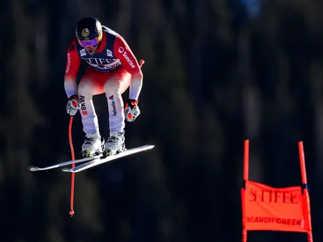 Justin Murisier počas zjazdu v Beaver Creeku