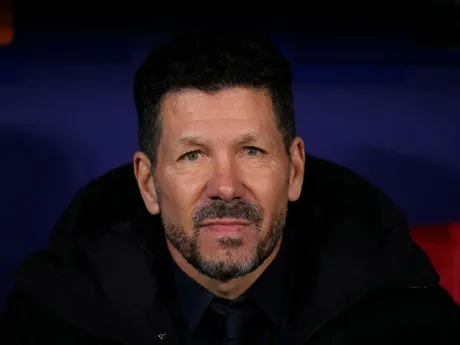 Tréner Atlética Madrid Diego Simeone počas zápasu 6. kola ligovej fázy Ligy majstrov Atlético Madrid - Slovan Bratislava.