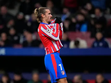 Antoine Griezmann (Atlético) sa raduje z gólu v zápase 6. kola ligovej fázy Ligy majstrov Atlético Madrid - Slovan Bratislava.