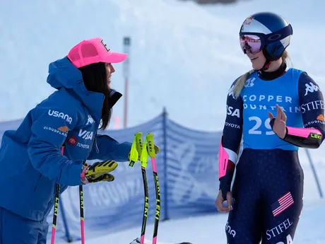 Lindsey Vonnová po FIS pretekoch super-G v Copper Mountain.