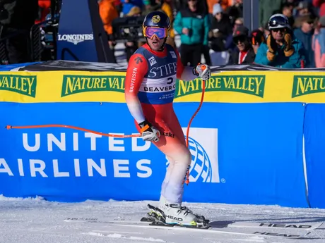 Justin Murisier počas zjazdu v Beaver Creeku