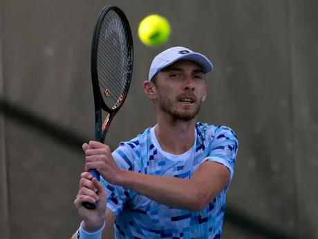 Lukáš Klein v 1. kole Australian Open 2025.