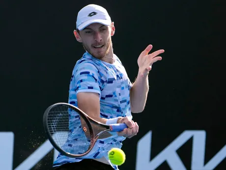 Lukáš Klein v 1. kole Australian Open 2025.