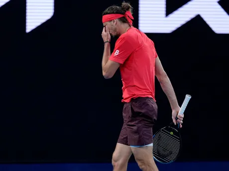 Alexander Zverev počas finále Australian Open 2025 proti Jannikovi Sinnerovi. 