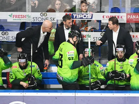 Lavička Žiliny počas zápasu 35. kola Tipos extraligy HC Košice - DOXXbet Vlci Žilina.