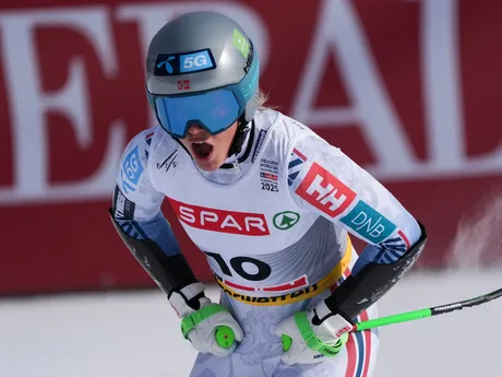 Kajsa Vickhoff Lieová v super-G na MS v zjazdovom lyžovaní 2025.