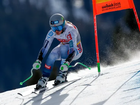 Kajsa Vickhoff Lieová v super-G na MS v zjazdovom lyžovaní 2025.