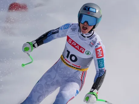 Kajsa Vickhoff Lieová v super-G na MS v zjazdovom lyžovaní 2025.