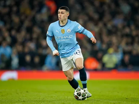 Phil Foden v zápase Manchester City - Real Madrid v play-off o osemfinále Ligy majstrov.